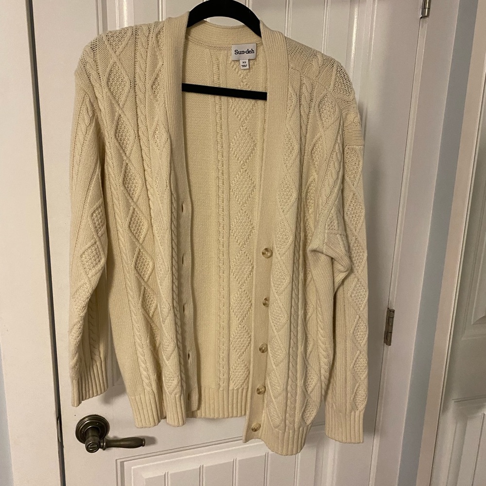 Cream cardigan